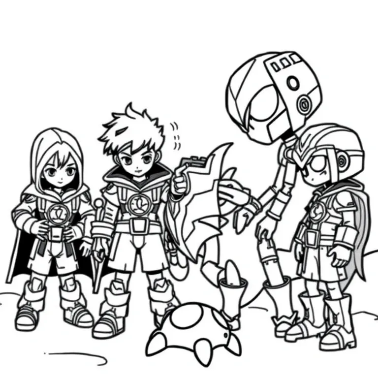 Kids training with Bakugan figures