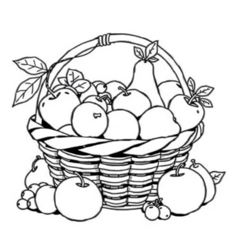 Baskets filled with fruits