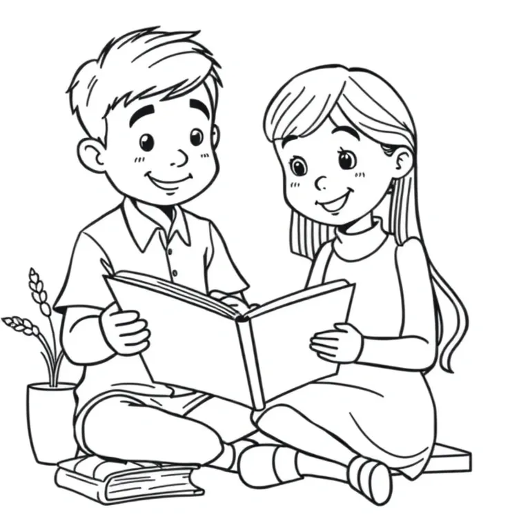 Teacher reading a storybook