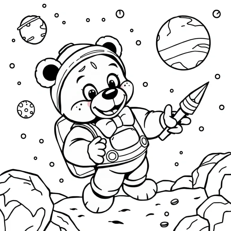 Freddy exploring outer space