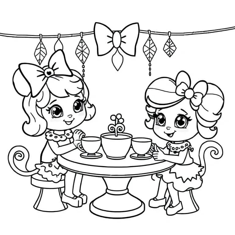 Lalaloopsy tea party with animals