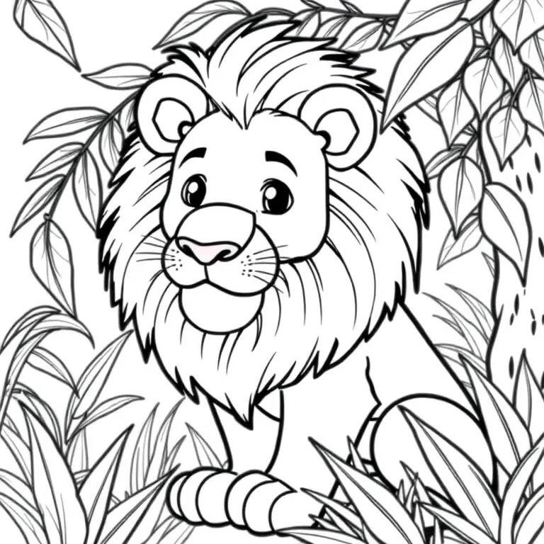 Leo the lion in a jungle