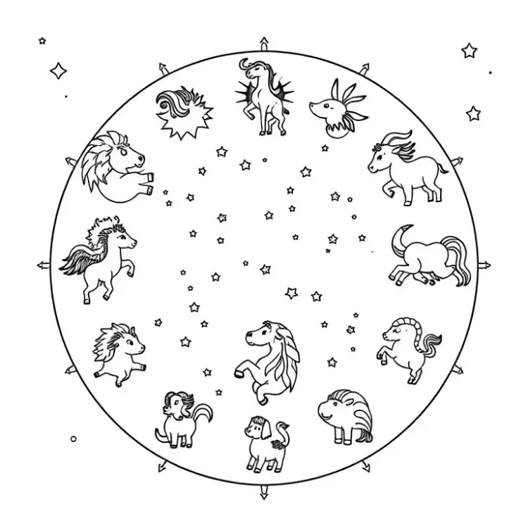 Astrology Coloring Pages