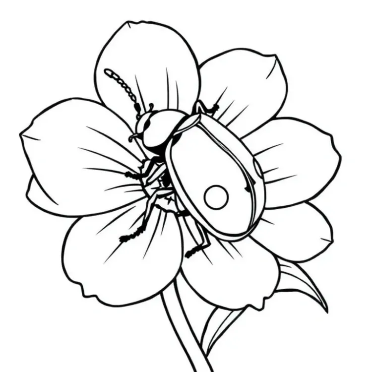 Beetle Coloring Pages