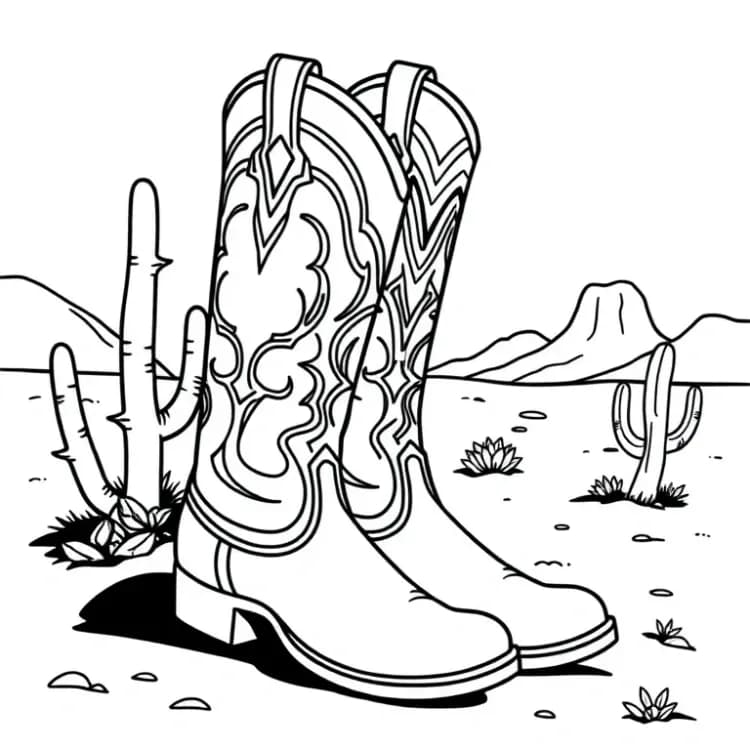 Boots Coloring Pages
