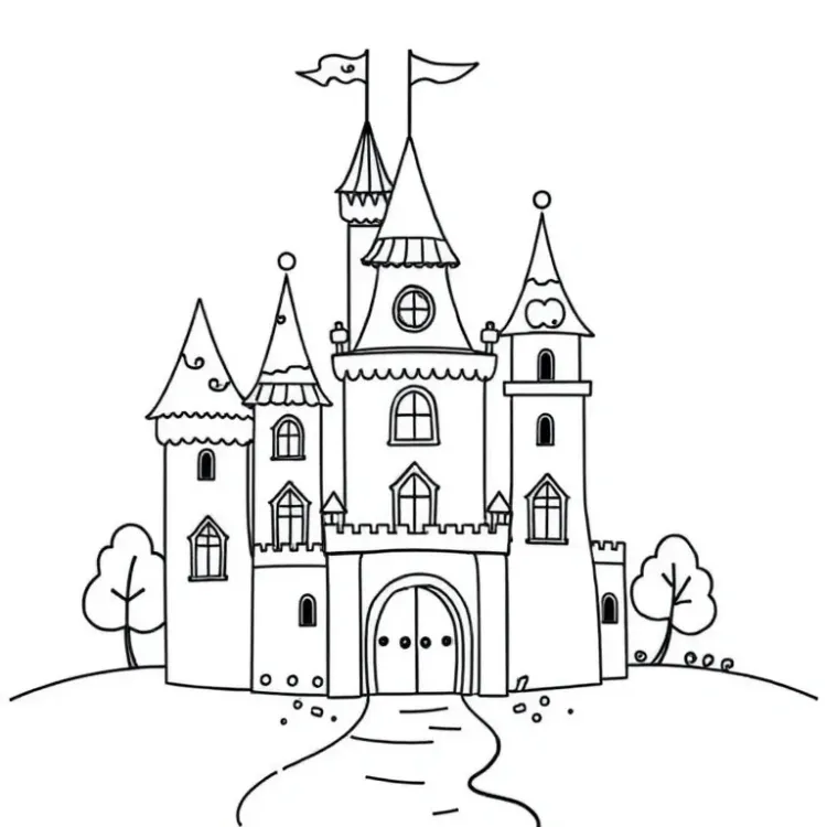 Cakes Coloring Pages
