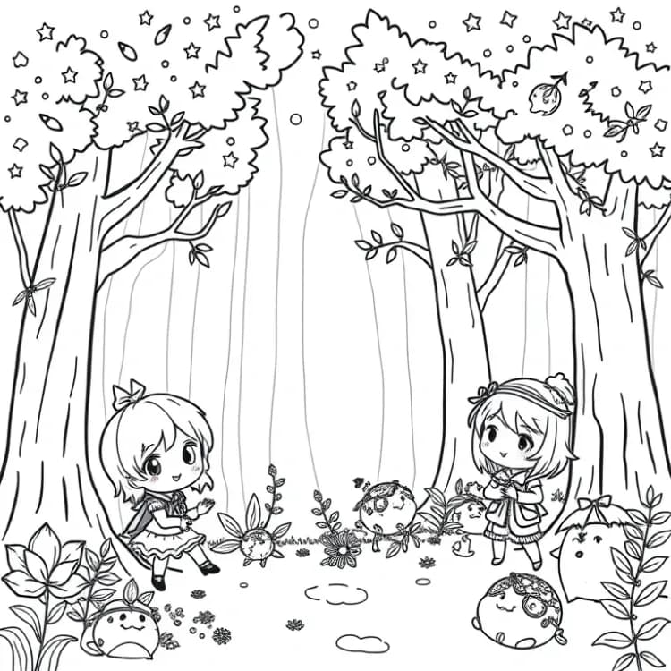 Chibi Coloring Pages