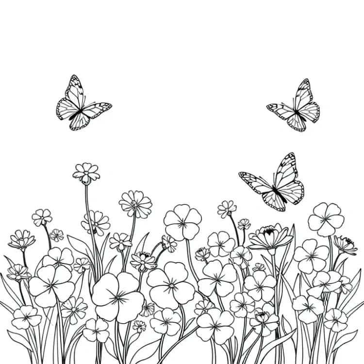 Clovers Coloring Pages