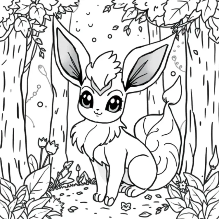 Leafeon Coloring Pages