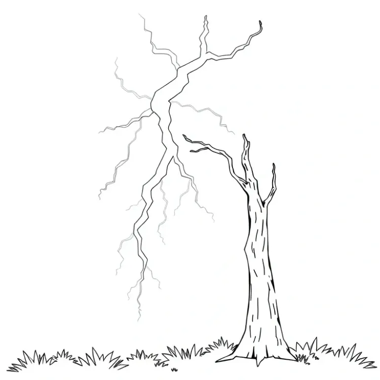 Lightning Coloring Pages