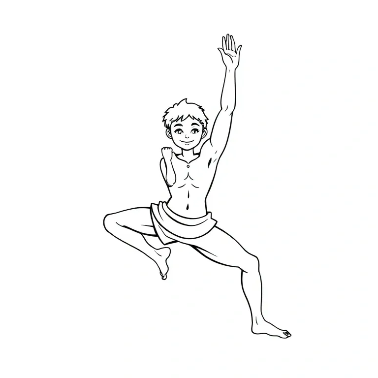 yoga poses showcasing strength