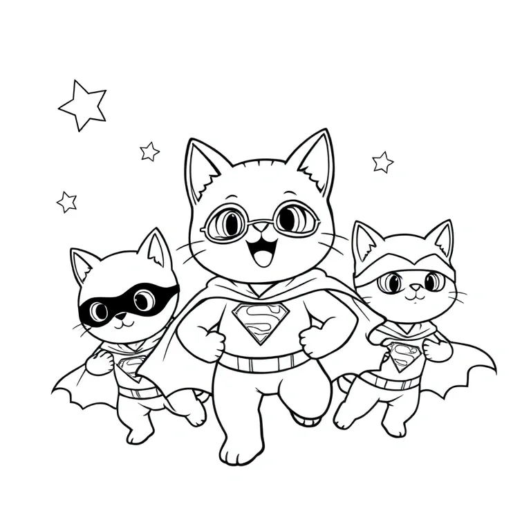 Superkitties saving a kitten