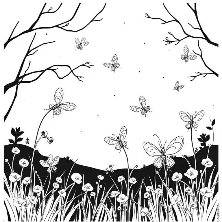 fireflies dancing in the twilight