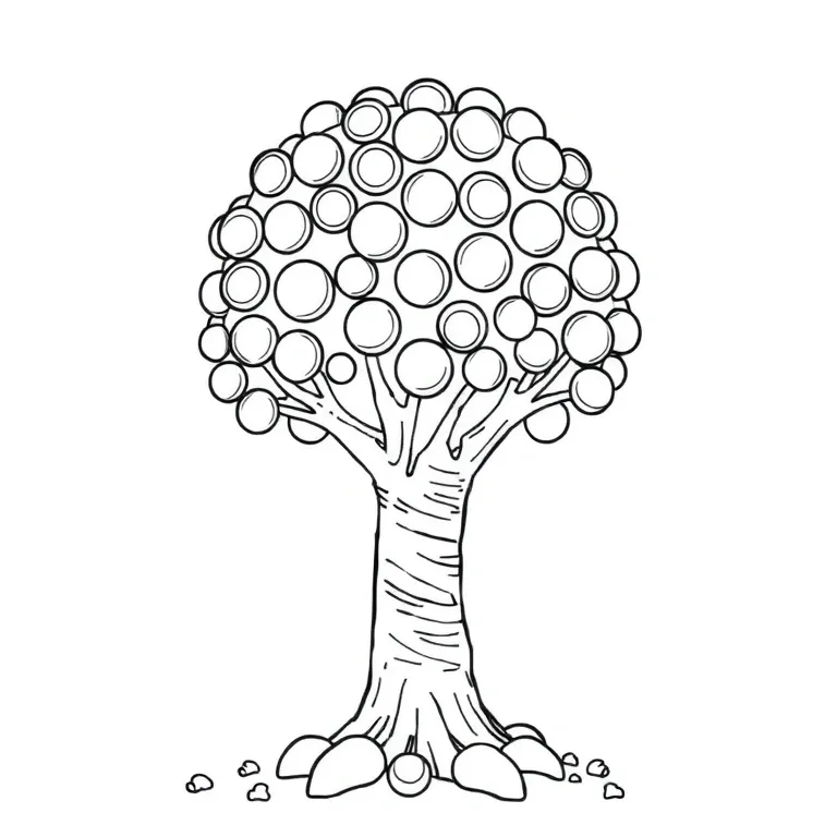 a tree made of candy